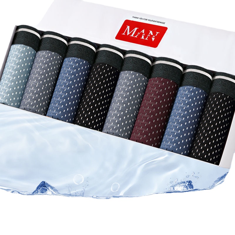 Boxer Shorts Modal - 8 Cái/lốc Quần Lót Nam Băng