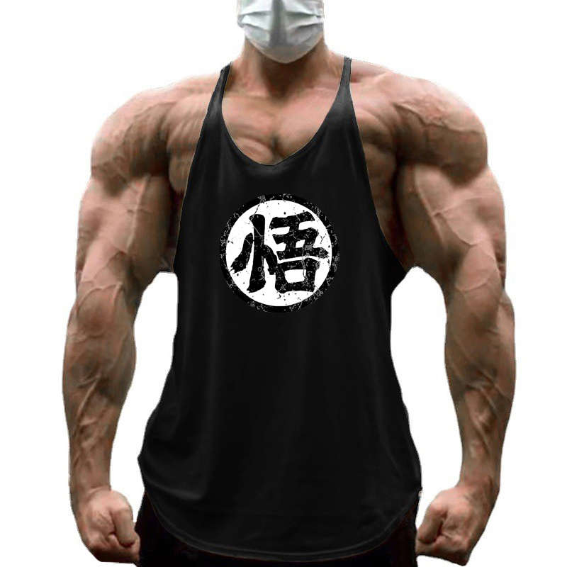 Suspender Tank Top - Gym Fitness Bodybuilding Suspenders T-Shirt Mens