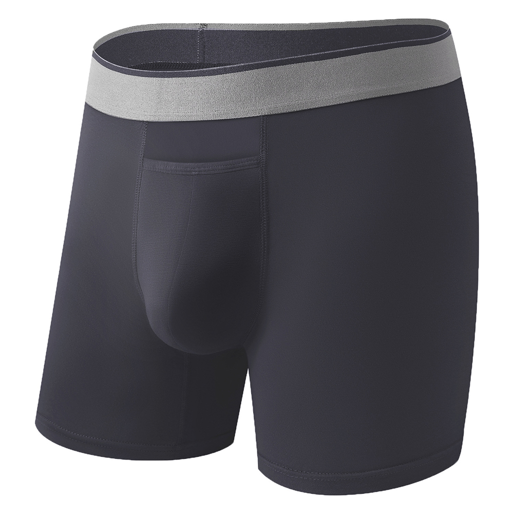 Bamboo Fiber Trunk - 1pc Men Long Leg Shorts Soft
