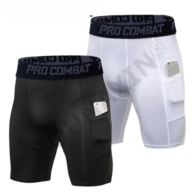 Compression Shorts Athletes - Mens Gym Shorts with Pockets Workout