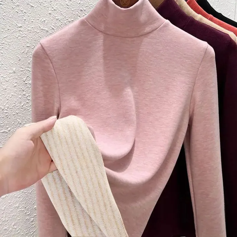 Base Layer Top - Womens Mock Neck Thermal Base Layer