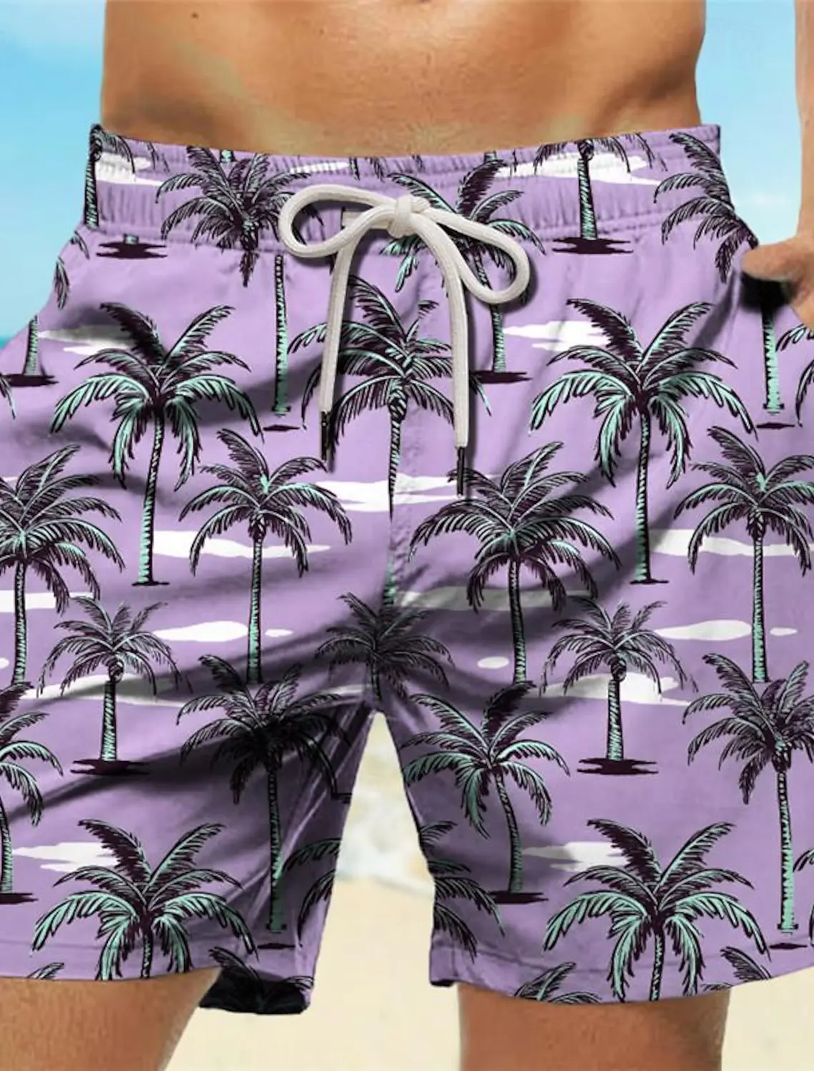 Tropical Palm Tree 3D Printed  - đánh giá và giá Trunk Breathable Men