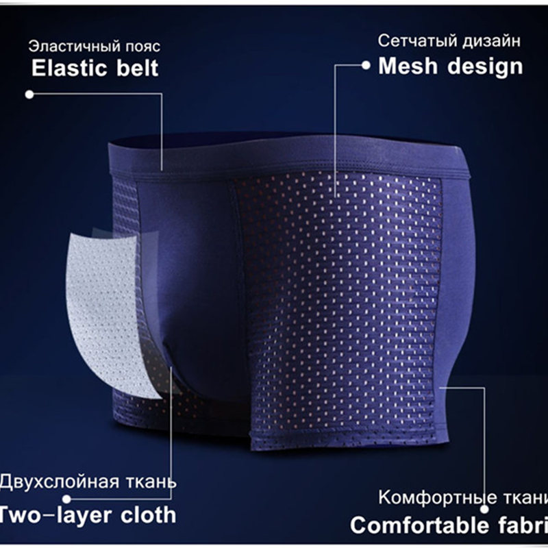 8 Cái/lốc Quần Lót Quần Lót Bo - đánh giá và giá Bamboo Fiber Trunk
