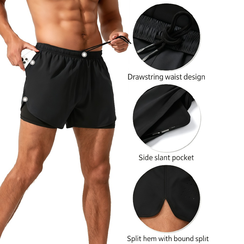1Pcs Men Athletic Running Shor - đánh giá và giá Compression Shorts Athletes
