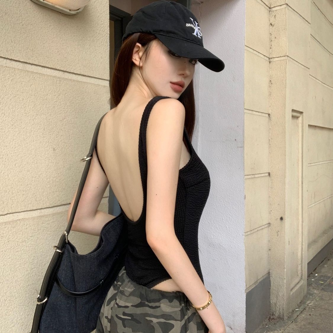Black Strappy Bodysuit Sexy Ba - đánh giá và giá Tank Top Ribbed