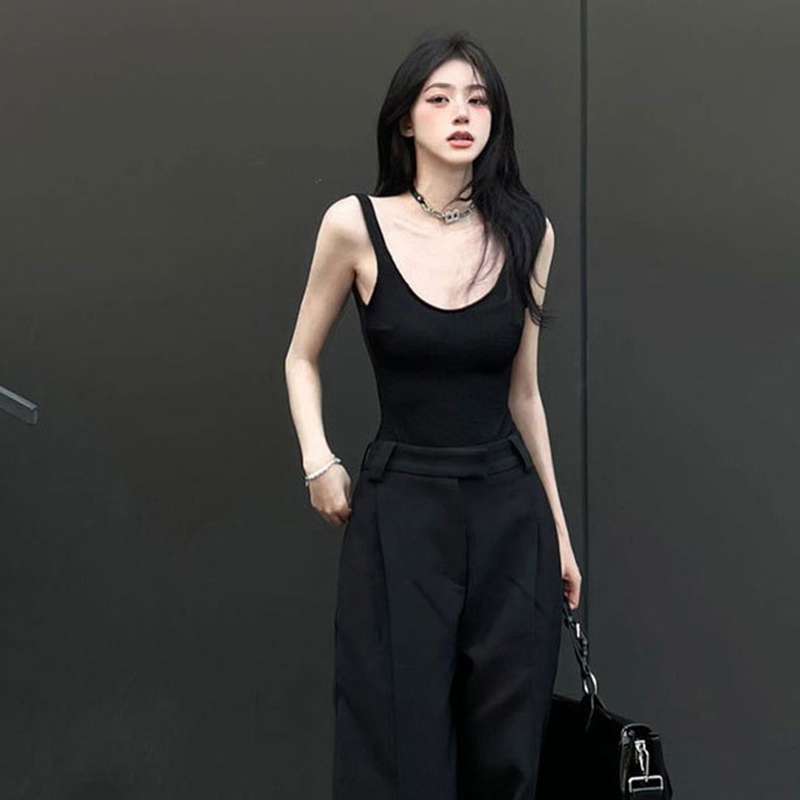 Black Strappy Bodysuit Sexy Ba - đánh giá và giá Tank Top Ribbed