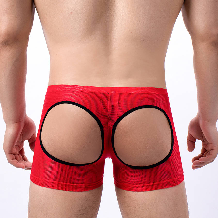 Men's Open Butt Boxer Shorts M - đánh giá và giá Mesh Sport Boxer