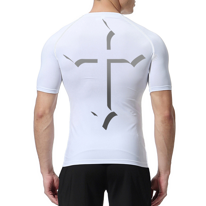 Cross Print Compression Shirt  - đánh giá và giá Base Layer Top