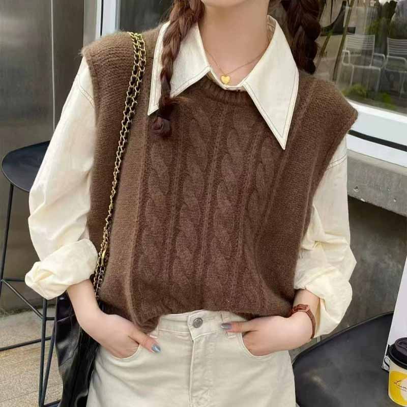 2025 New O-Neck Knitted Vest W - đánh giá và giá Sleeveless Undershirt