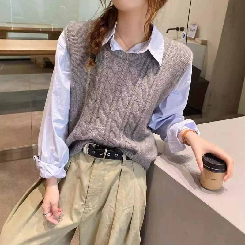2025 New O-Neck Knitted Vest W - đánh giá và giá Sleeveless Undershirt