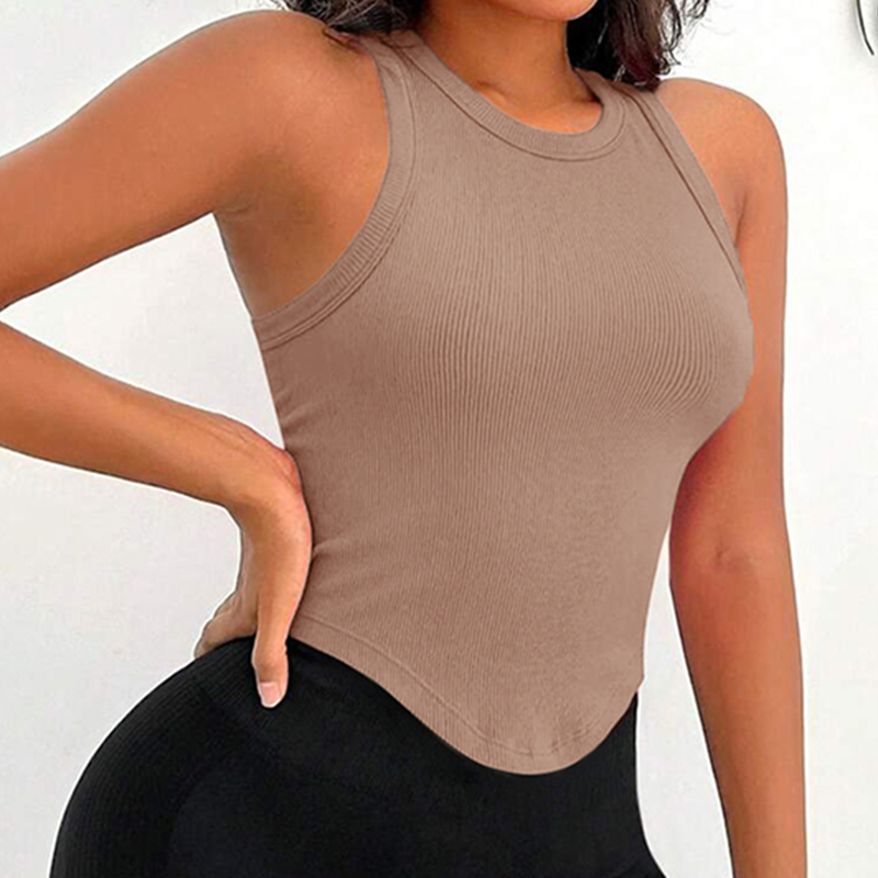 Womens Ribbed Racerback Curved - đánh giá và giá Tank Top Ribbed