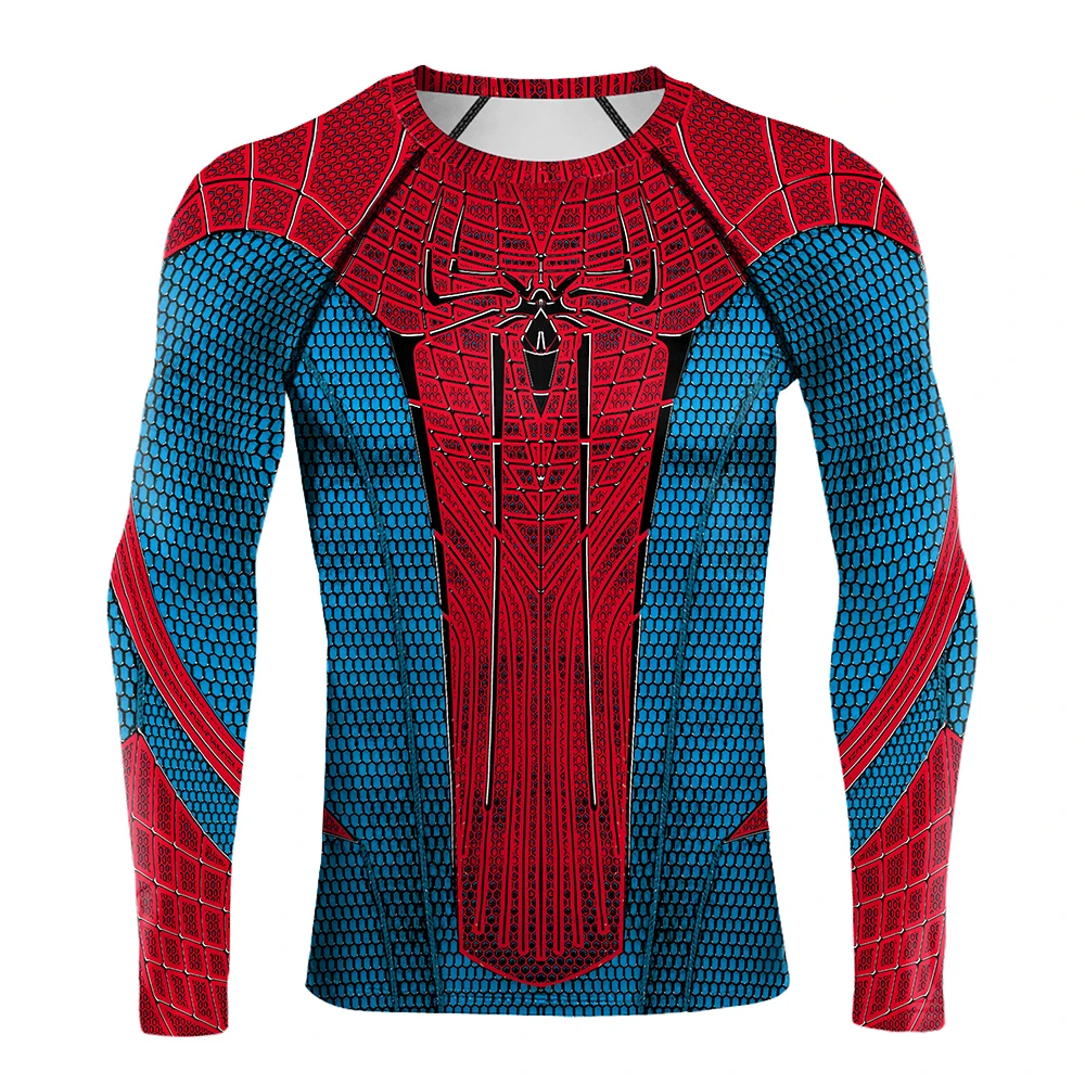 Spider Print T-Shirt Men Compr - đánh giá và giá T Shirt Tight Fit
