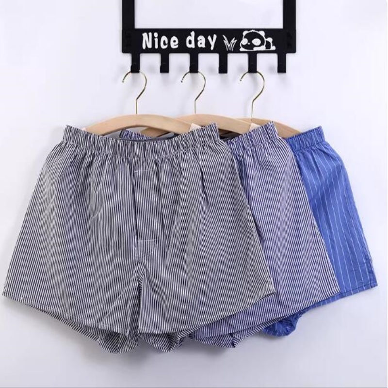 3 Cái/lốc M-3XL Cổ Điển Kẻ Sọc - đánh giá và giá Boxer Brief Pack Cotton