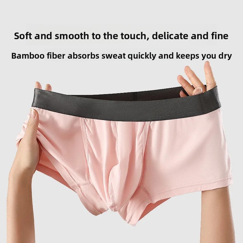 Men Bamboo Fiber Boxer Briefs  - đánh giá và giá Bamboo Fiber Trunk