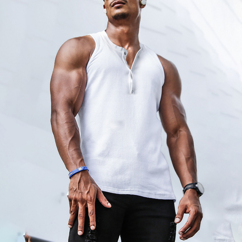 Men’s Ribbed Top Sleeveless He - đánh giá và giá Undershirt Crew Neck