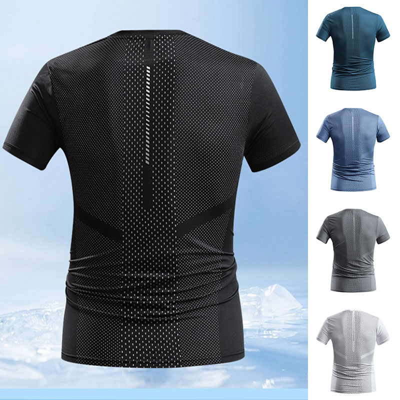 Men Summer Sports T-shirt Quic - đánh giá và giá T Shirt Tight Fit