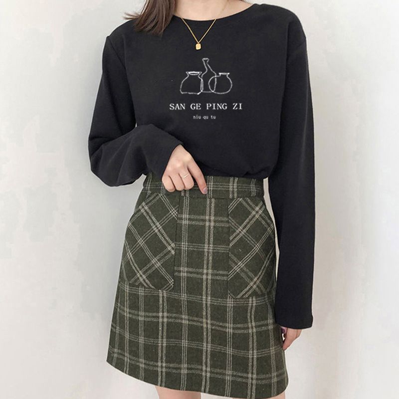 Women Korean Style Crew Neck B - đánh giá và giá Undershirt Crew Neck